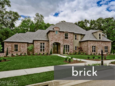 large brick custom home